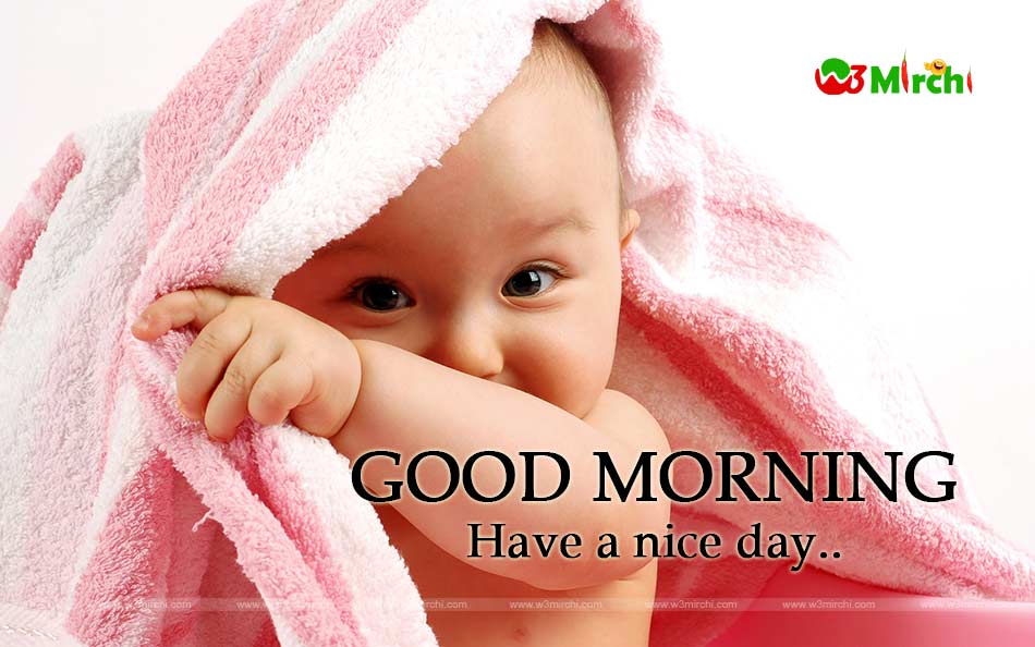 Good Morning Cute Baby Image - Whatsapp Photos