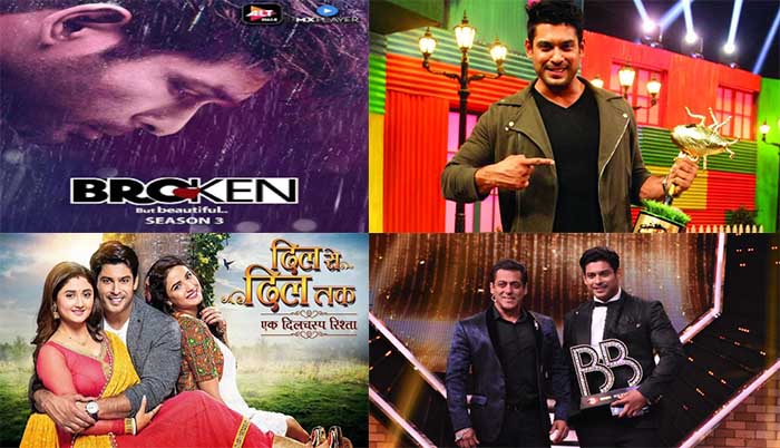 List of Movie, Web-series and TV Serials of Sidharth Shukla