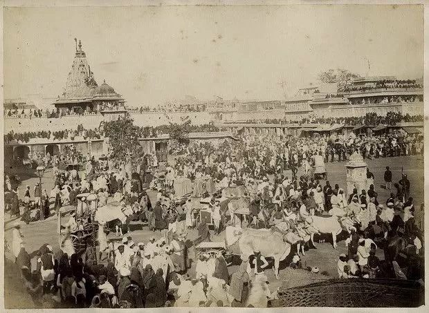amber square of Rajasthan in 1880