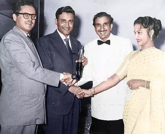 guru dutt, devanand and waheed rehman