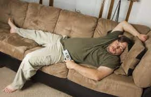 sleeping on the couch