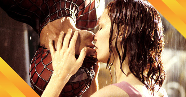 Spiderman kiss