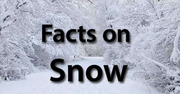 Facts on Snow, हिमपात पर तथ्य