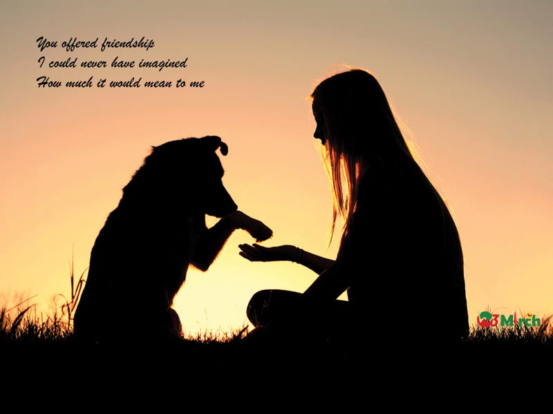 Happy Dosti with animal - Friendship Day Images