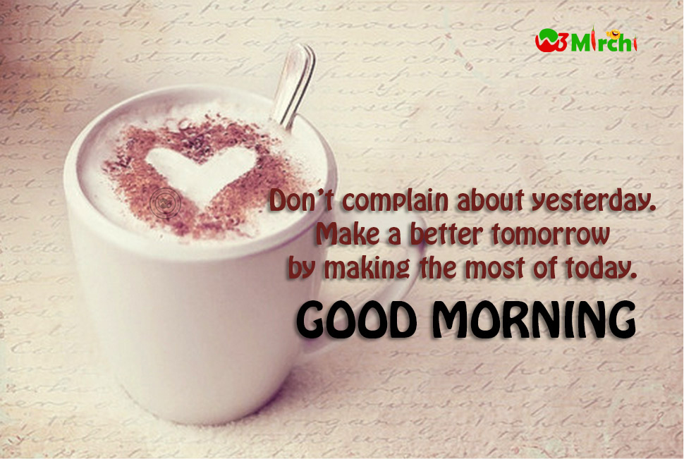 coffee cup good morning image with quotes
