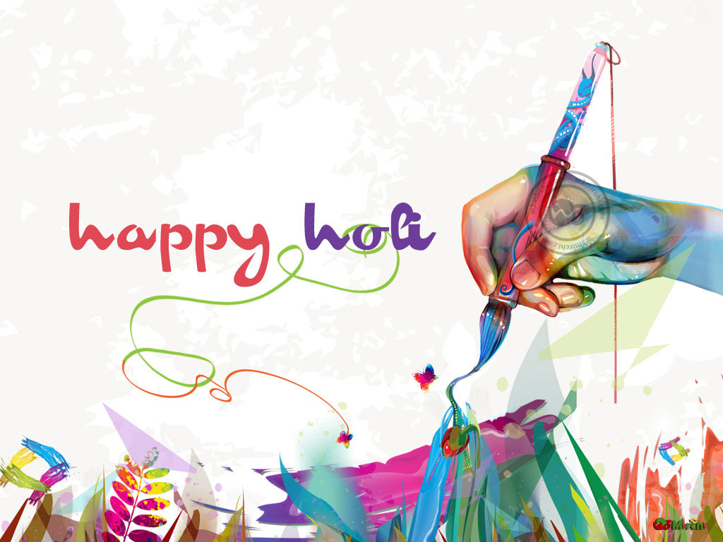 Happy Holi Wishes Poster