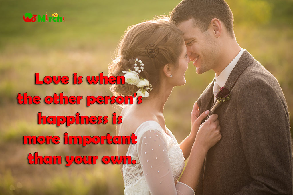 Love is when the other person's happiness, Love images with quotes