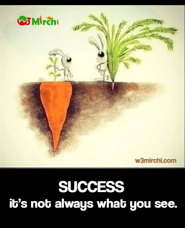 Success is not always what you see image