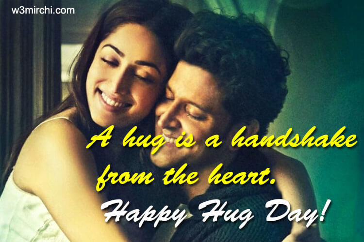 Happy hug day image