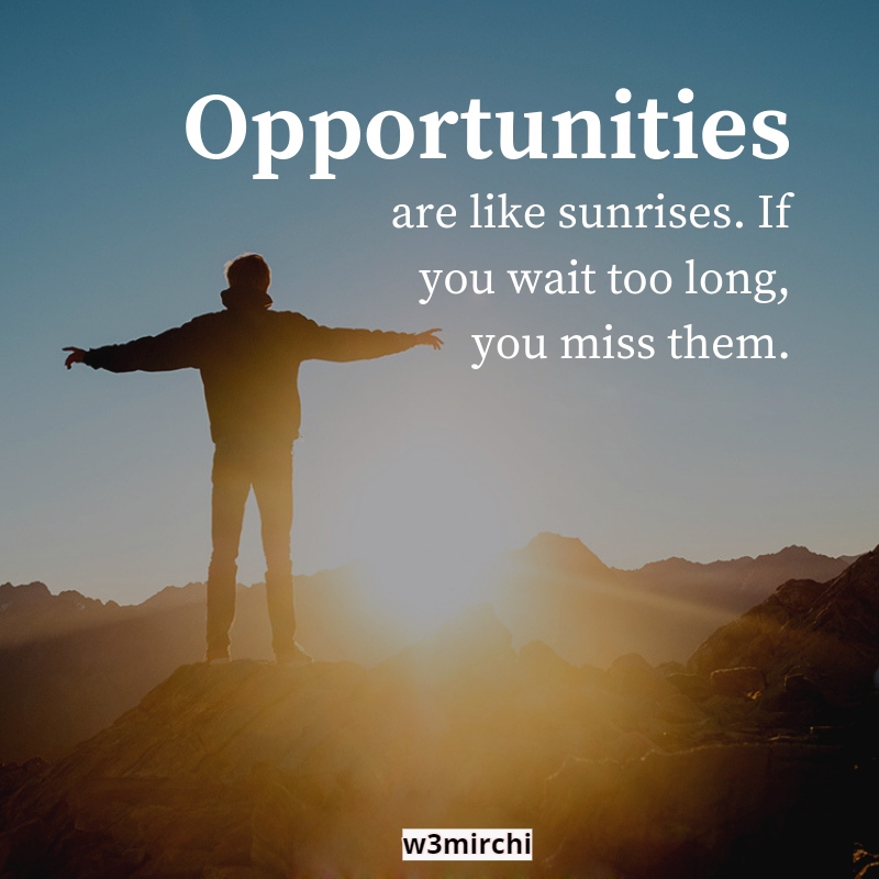 Opportunity Quotes अवसर पर कोट्स