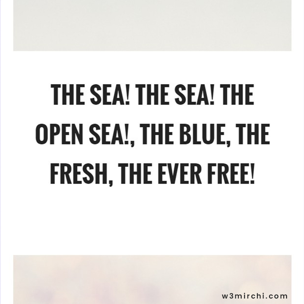 Blue sea Quotes