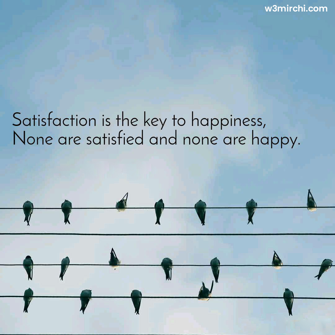 Satisfation Happiness