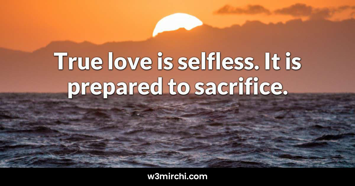 True Love Sacrifice Quotes