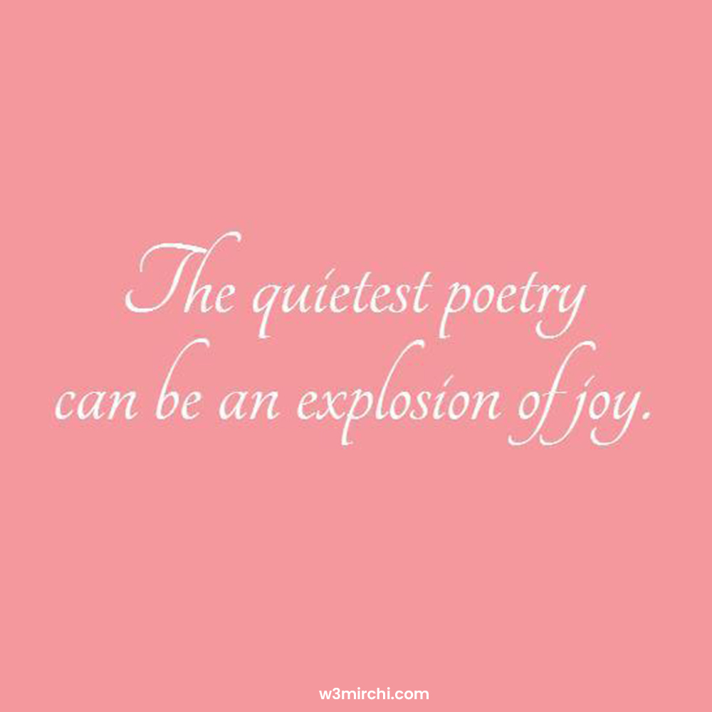 The Quietest Poetry