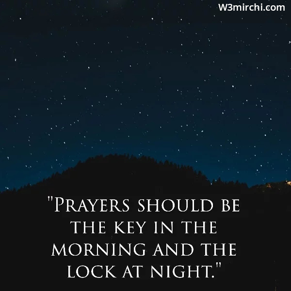 “Prayers should be the key in