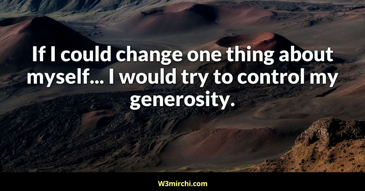 Generosity Quotes