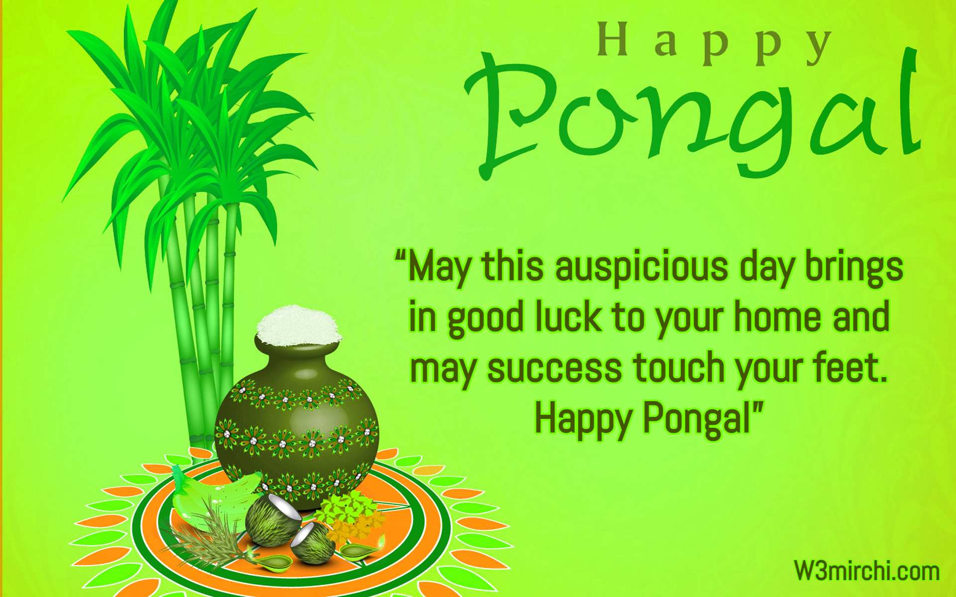 "Wish you a very Happy Pongal”
