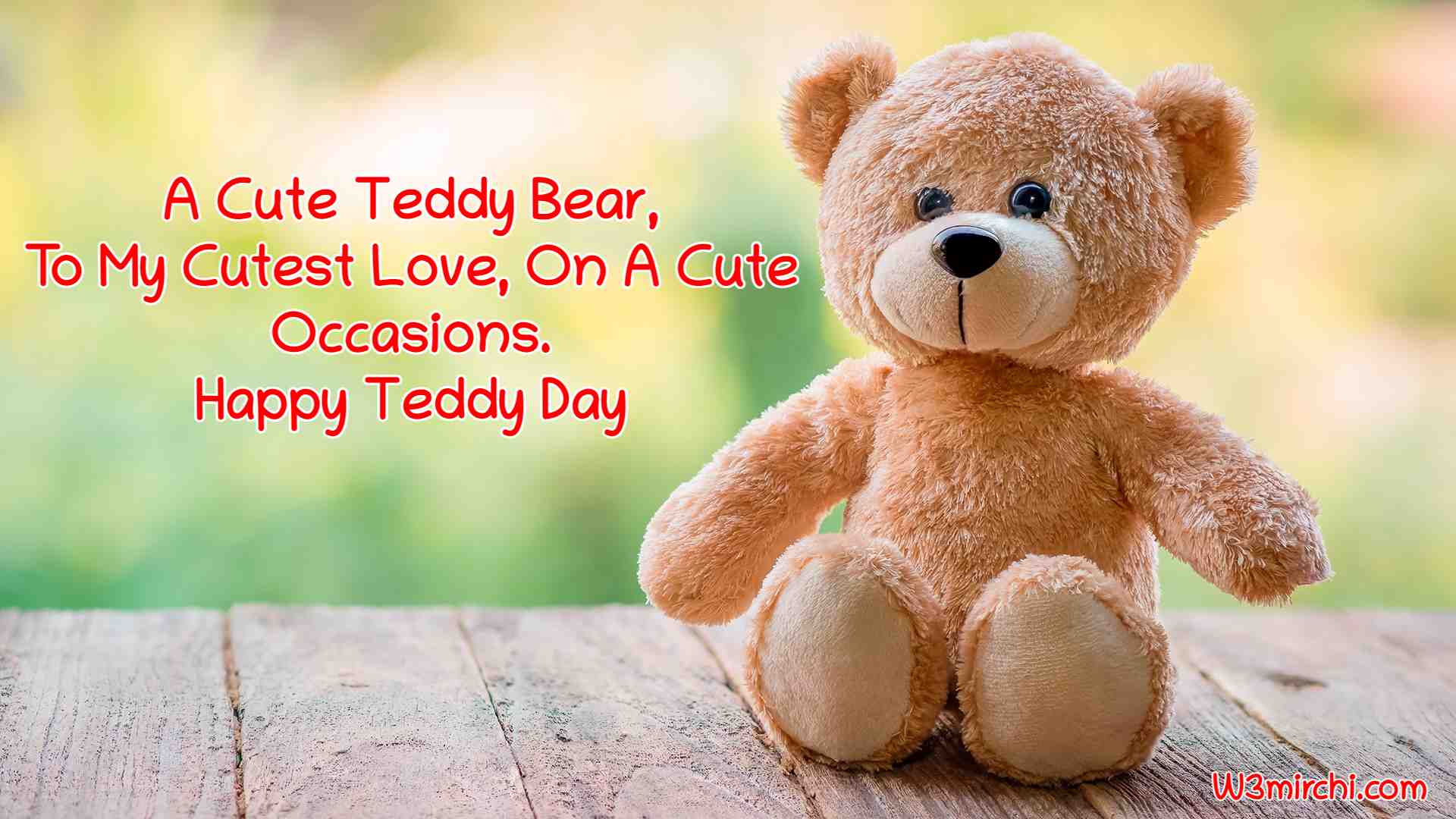 A Cute Teddy Bear,