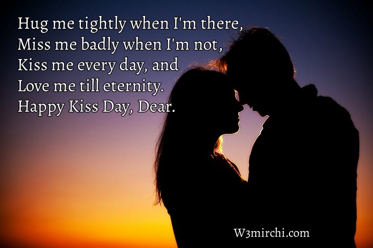 Happy Kiss Day, Dear.