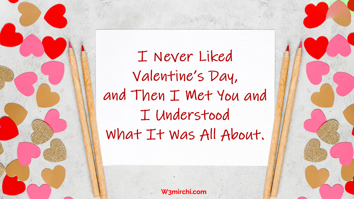 I Never Liked Valentine’s Day,