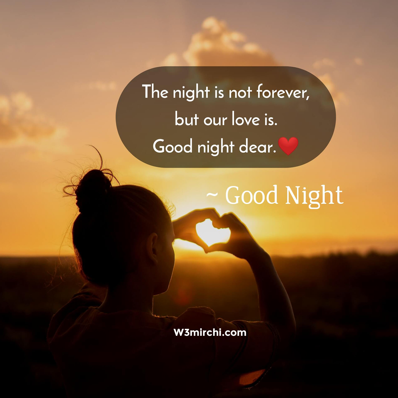 Good night dear.❤