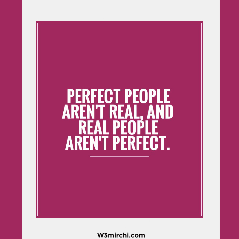 Perfect people aren