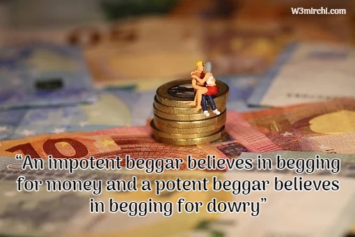 “An impotent beggar believes in begging