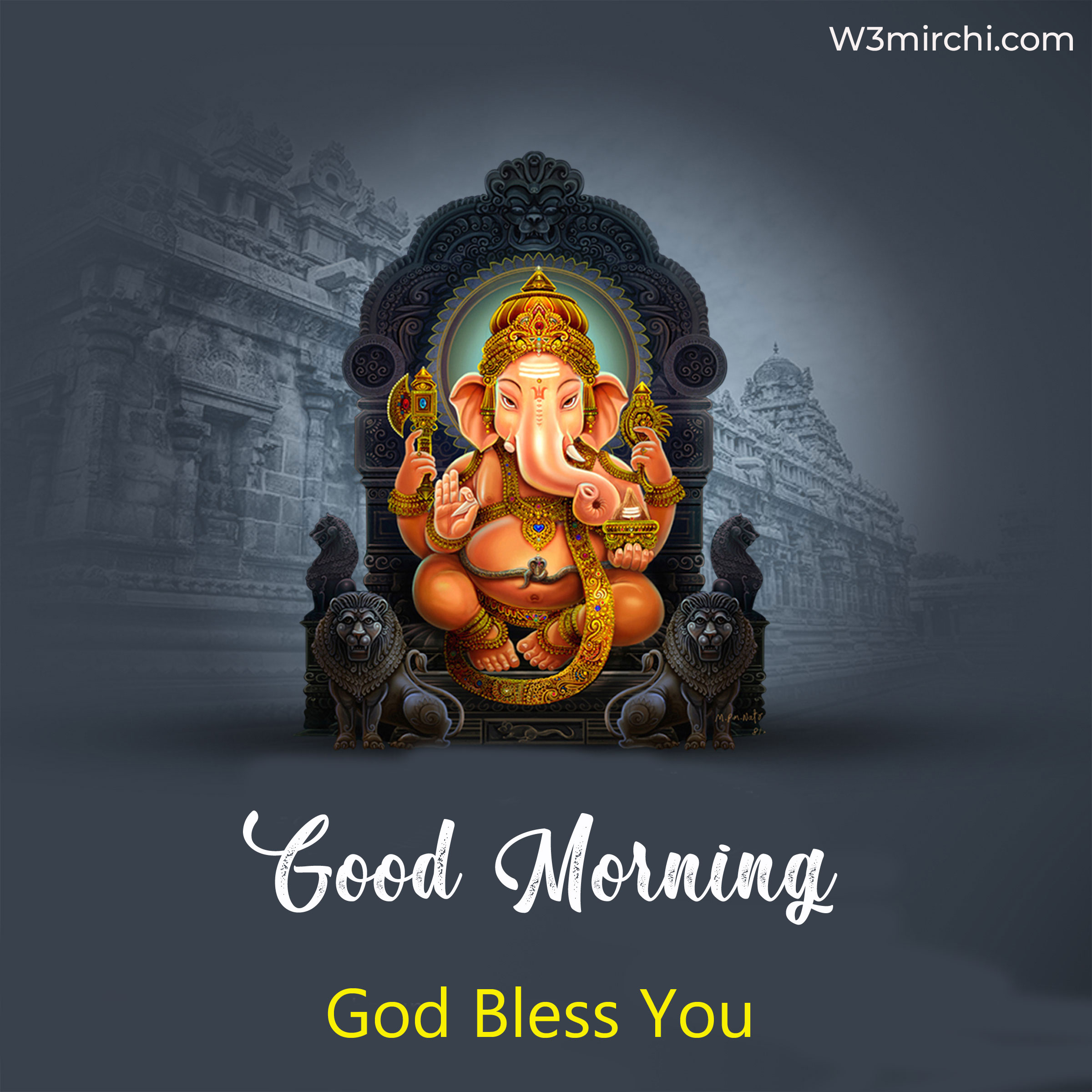 Good Morning Cute Ganesh Images
