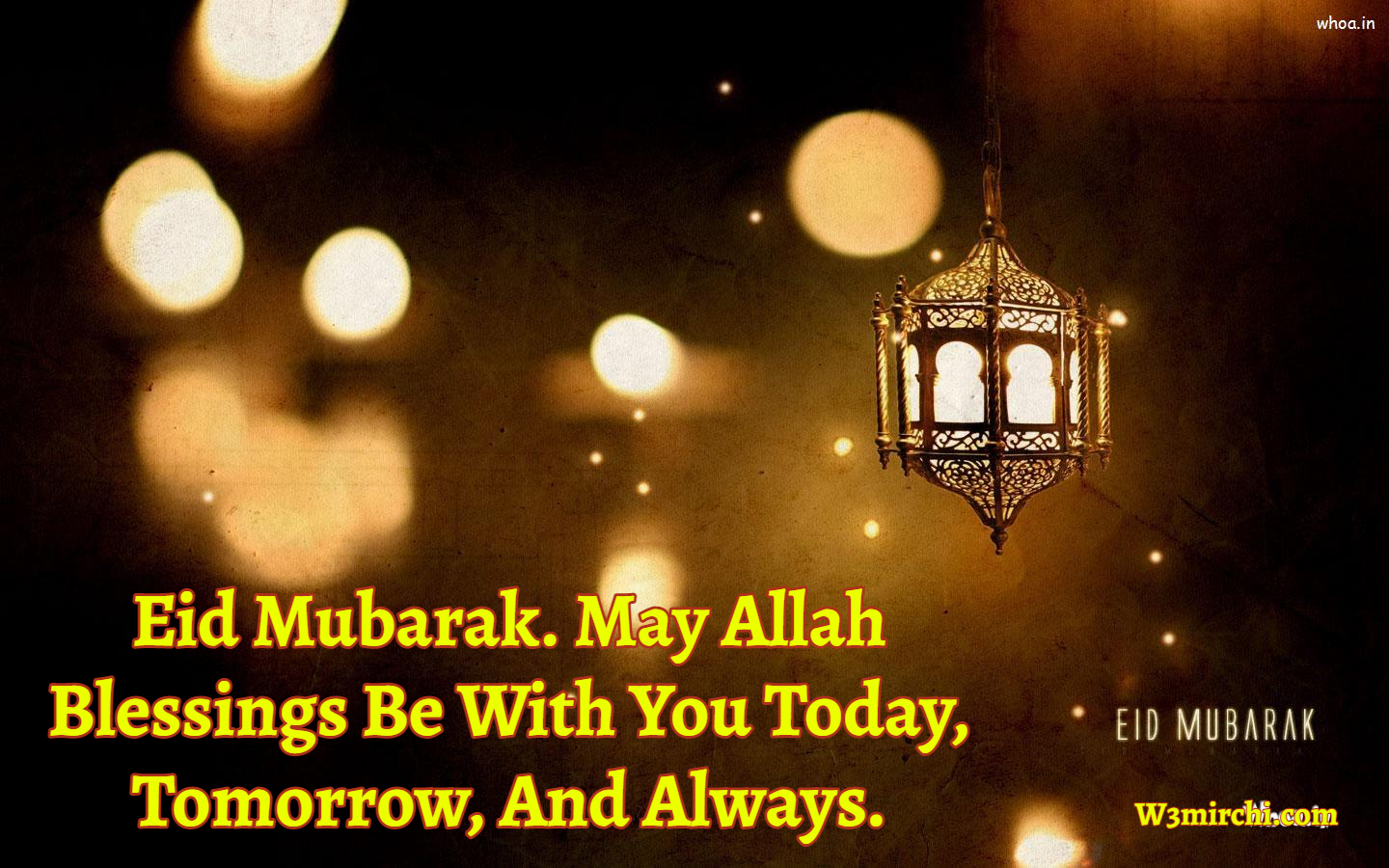 Eid Mubarak. May Allah Blessings Be