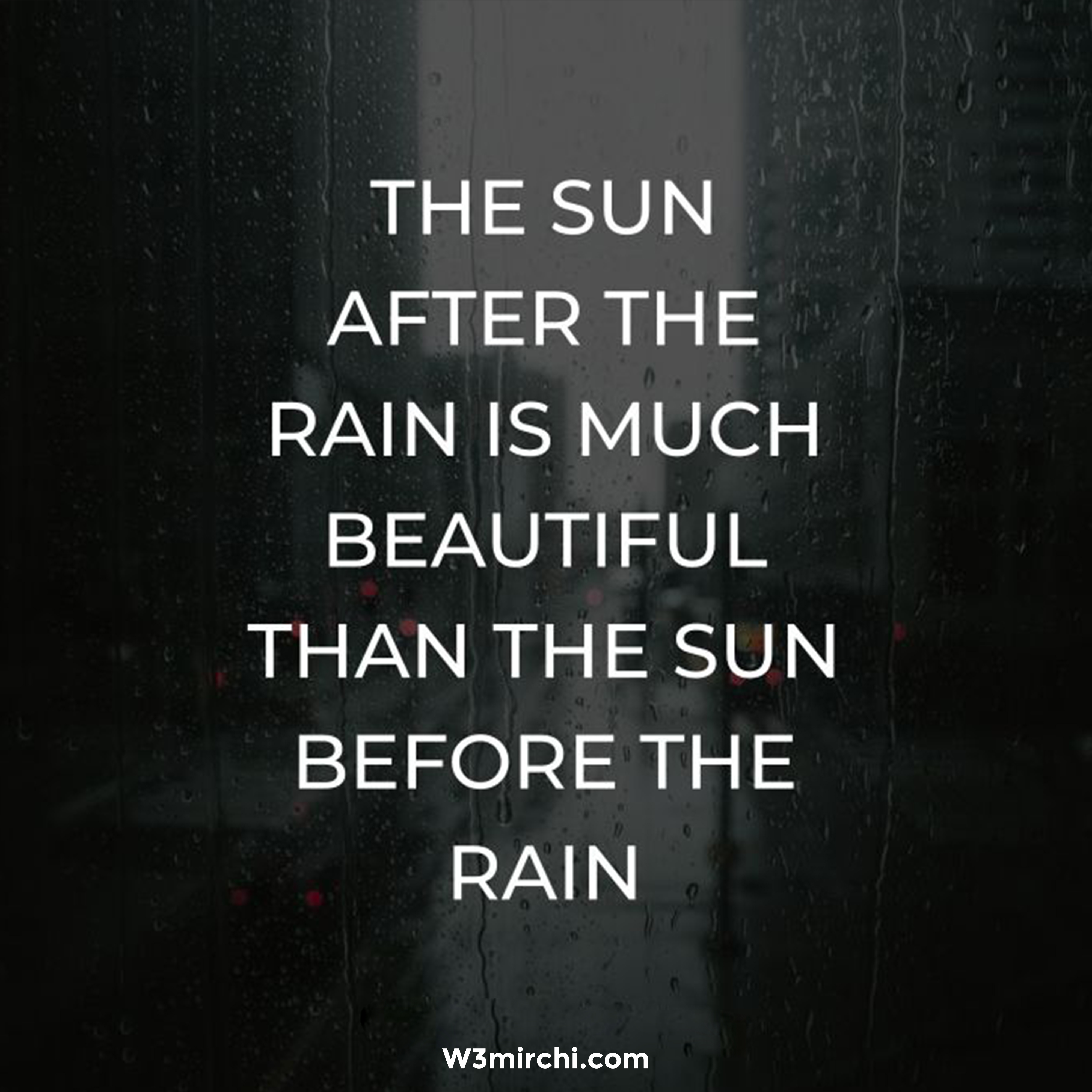 The sun after the rain is much beautiful