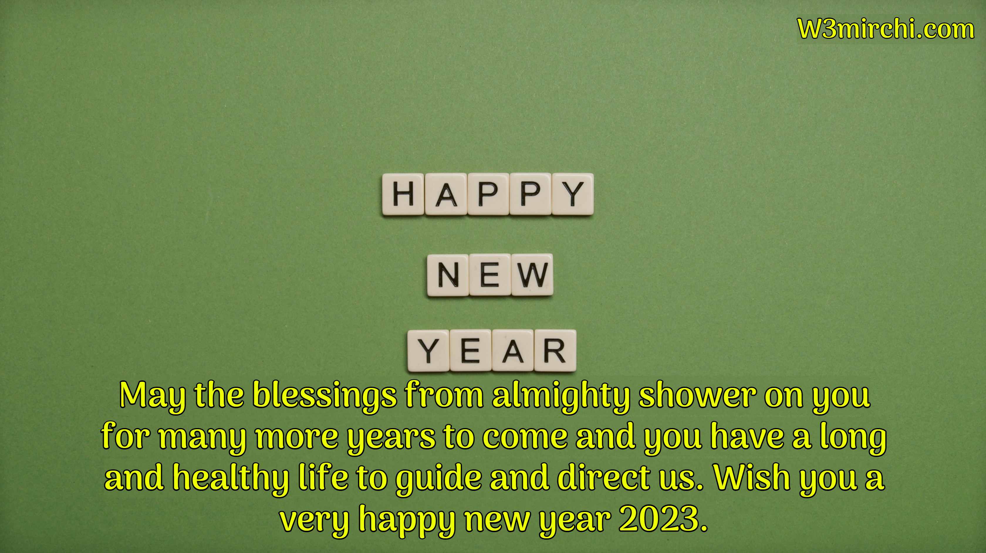 Wish you a very happy new year 2023.