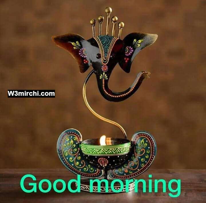 Good Morning Cute Ganesh Images