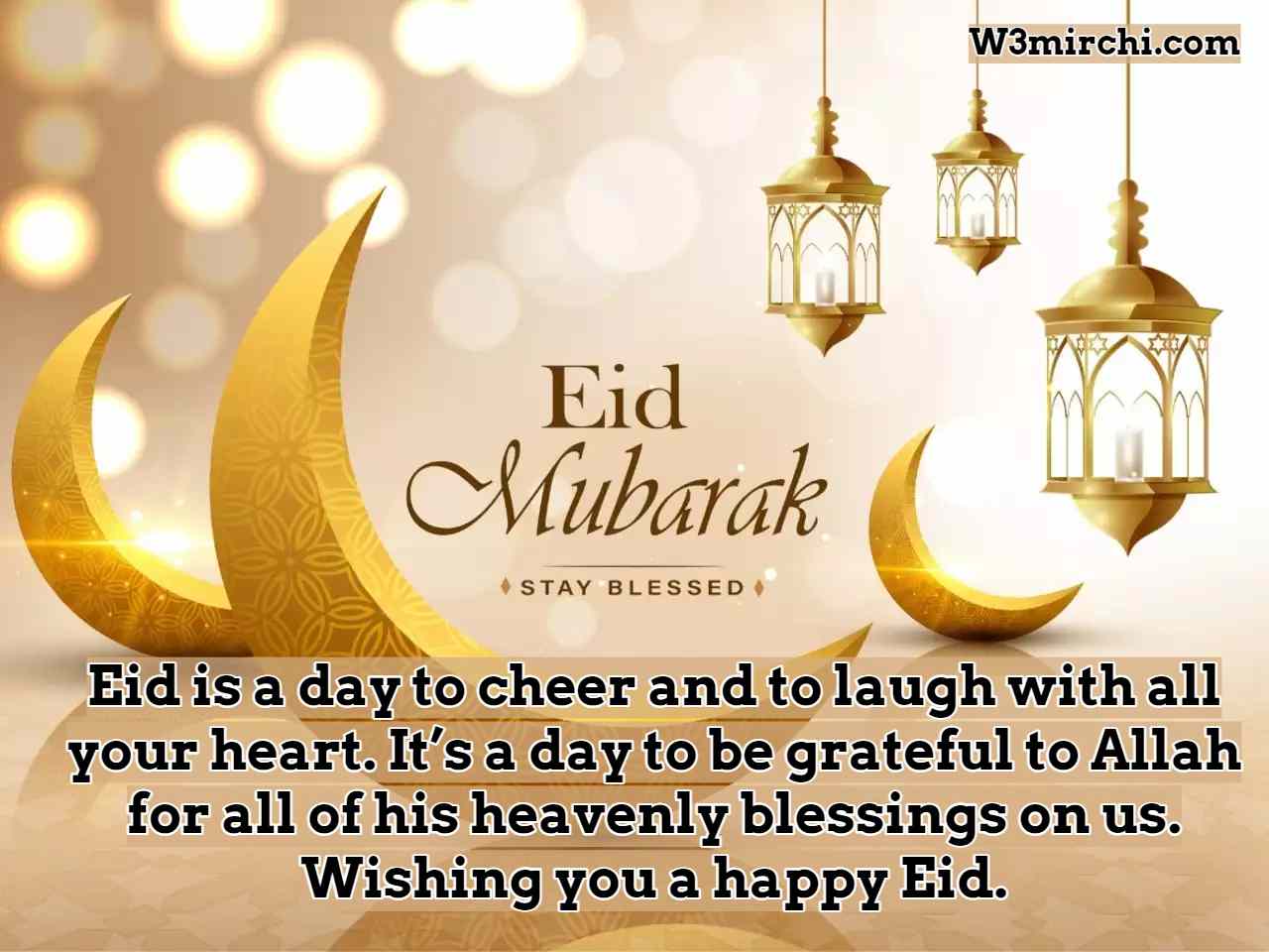 Wishing you a happy Eid.