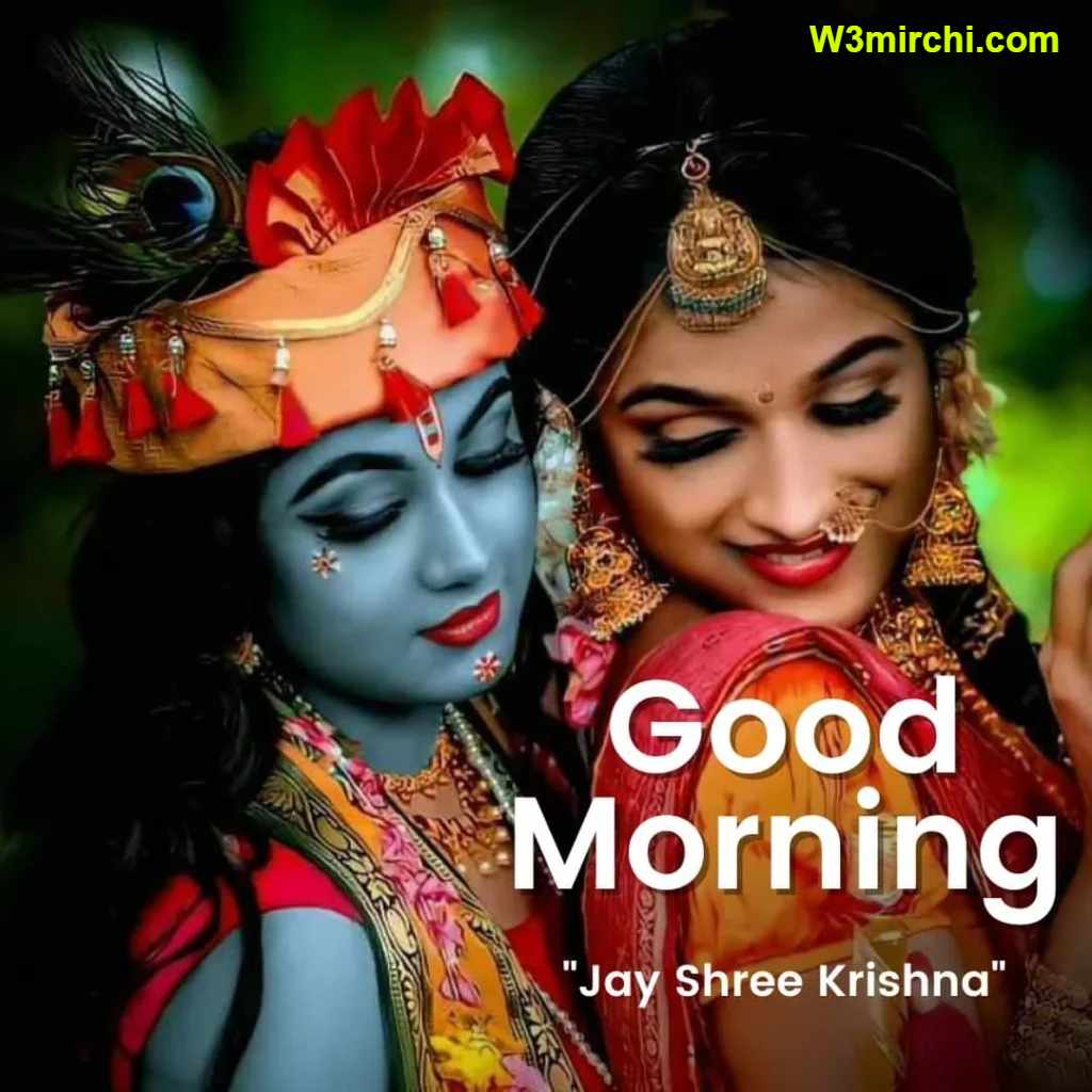Latest Radha Krishna Good Morning Images