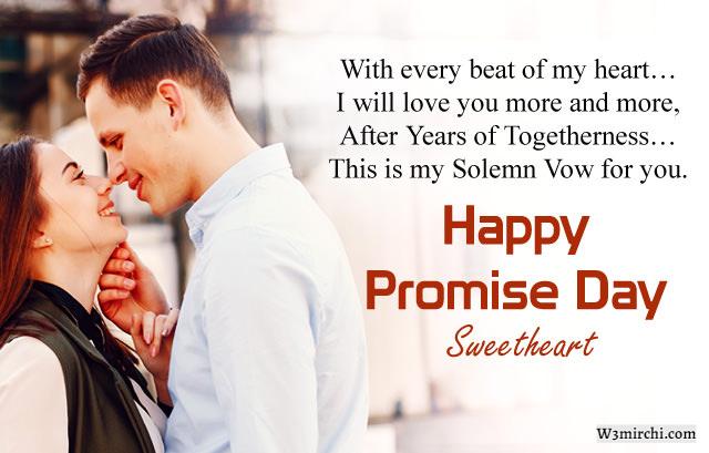Happy Promise Day  Sweetheart
