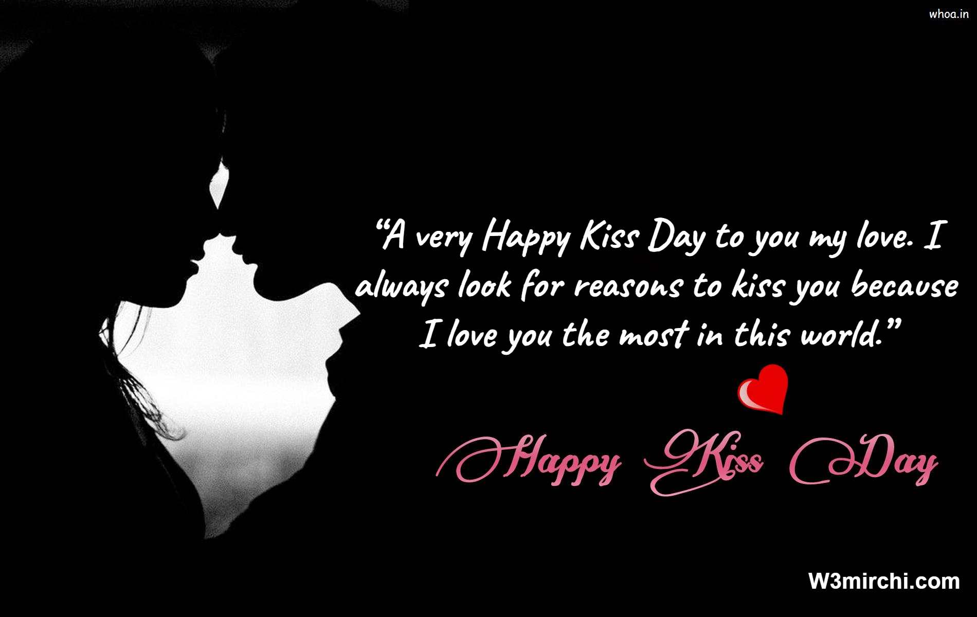 Happy Kiss Day Picture Quote 2023