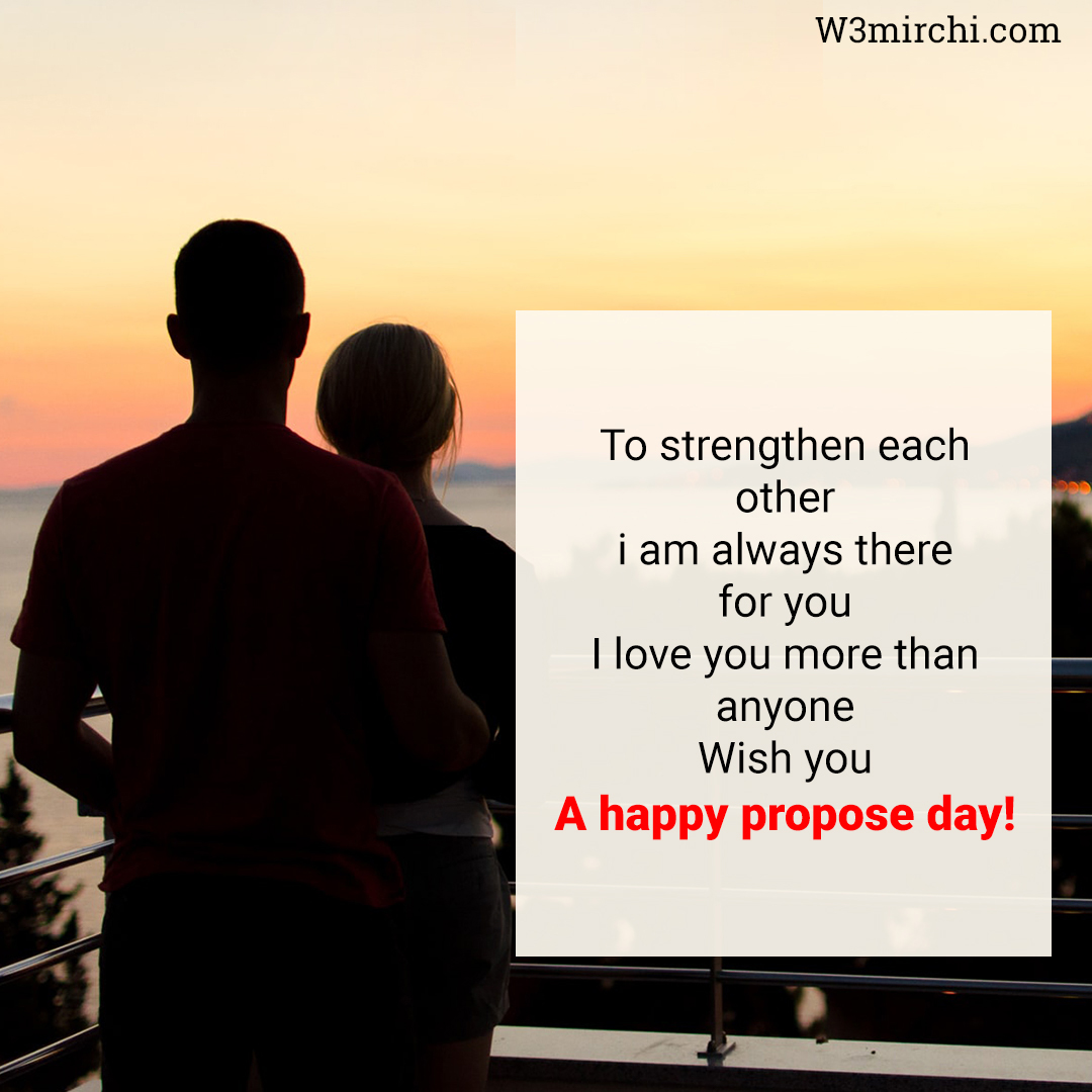 Happy Propose Day, My love.