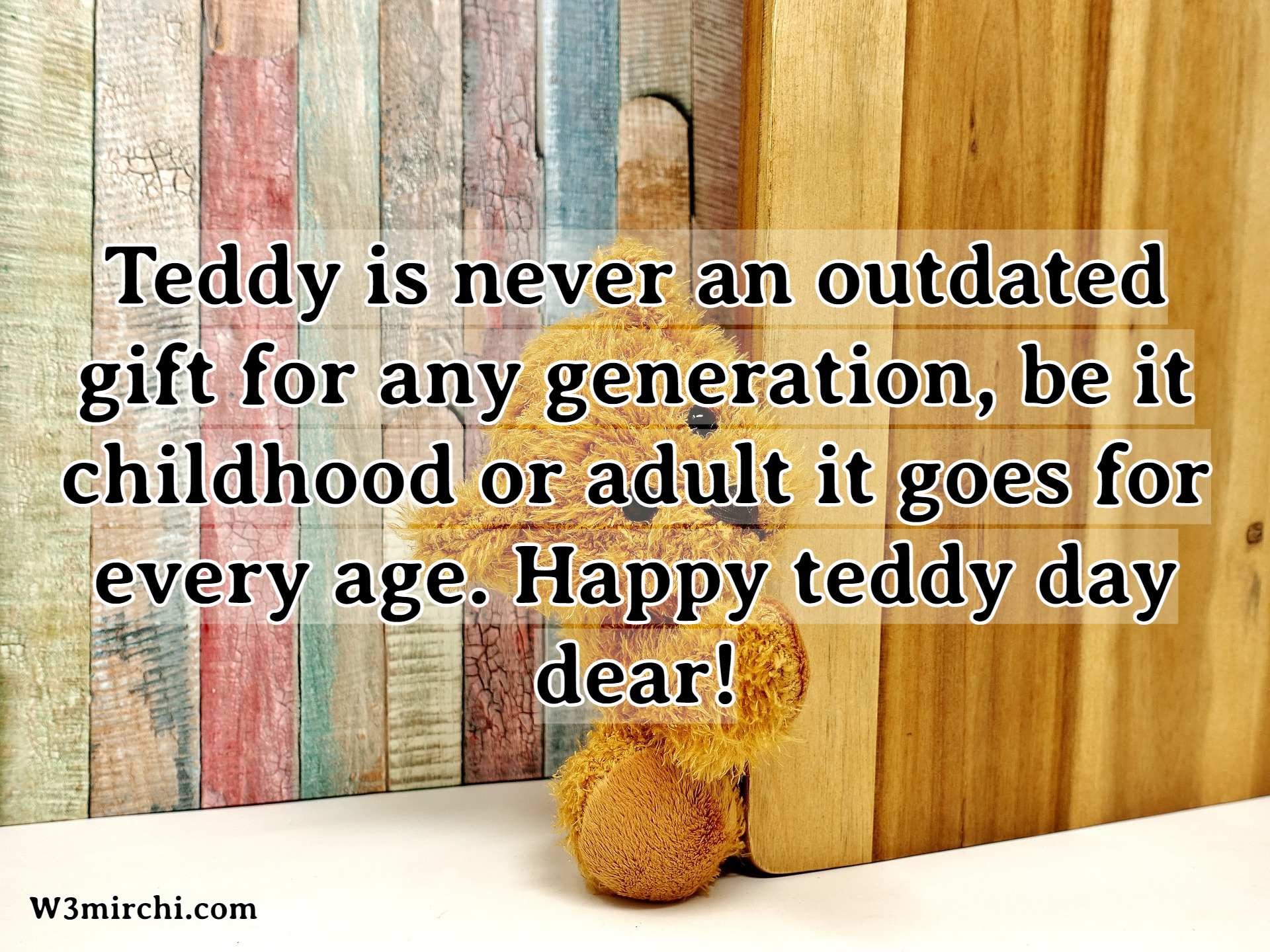 Happy teddy day dear!