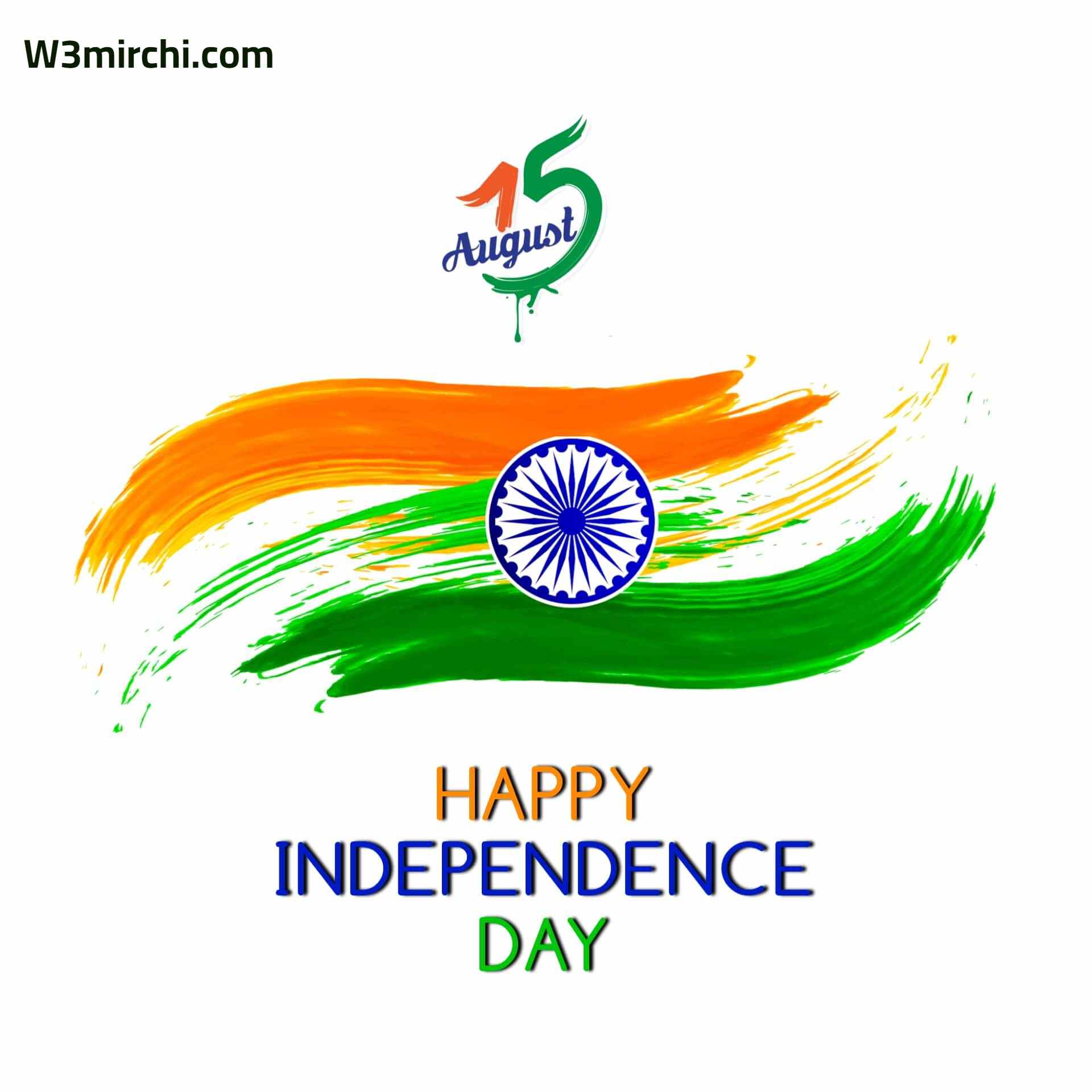 Happy Independence day India 15 August