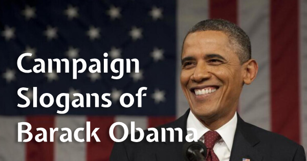 Campaign Slogans of Barack Obama in the USA