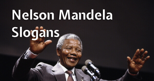 Nelson Mandela slogan
