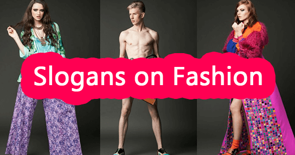 Slogans on fashion