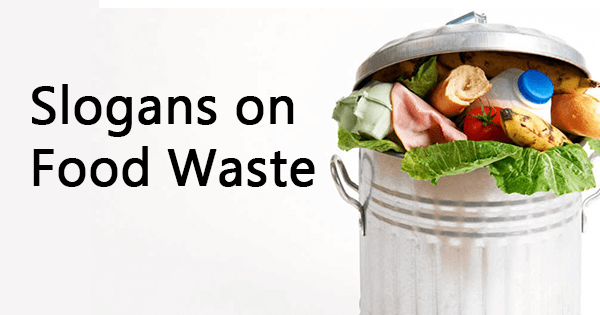 Slogans on food waste