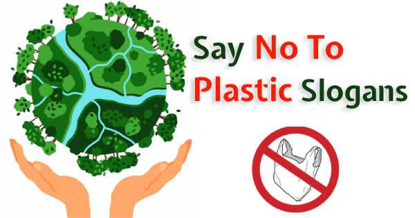 Slogans on no plastic