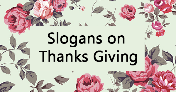 Slogans on thanks giving