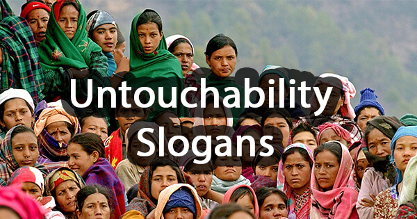 Untouchability Slogans